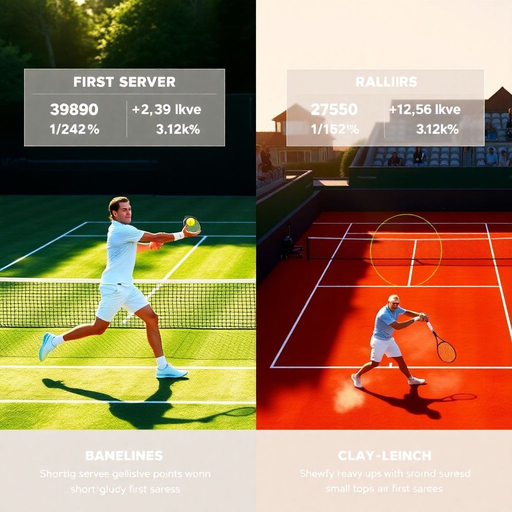 Теннис: анализ матчей на траве и грунте, ключевые отличия и стратегии