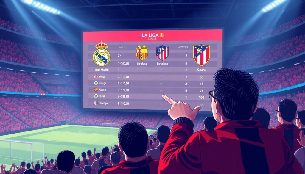 Футбол: турнирная таблица и динамика очков ведущих клубов - иллюстрация