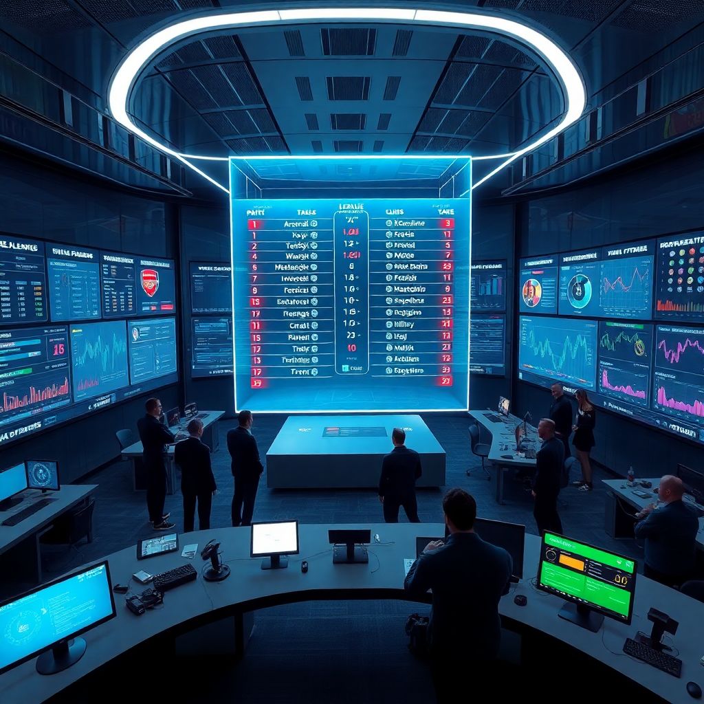 Футбол: турнирная таблица и динамика очков ведущих клубов за сезон