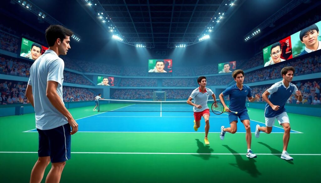 Теннис: биографии топ-игроков и их выходы на корт - иллюстрация