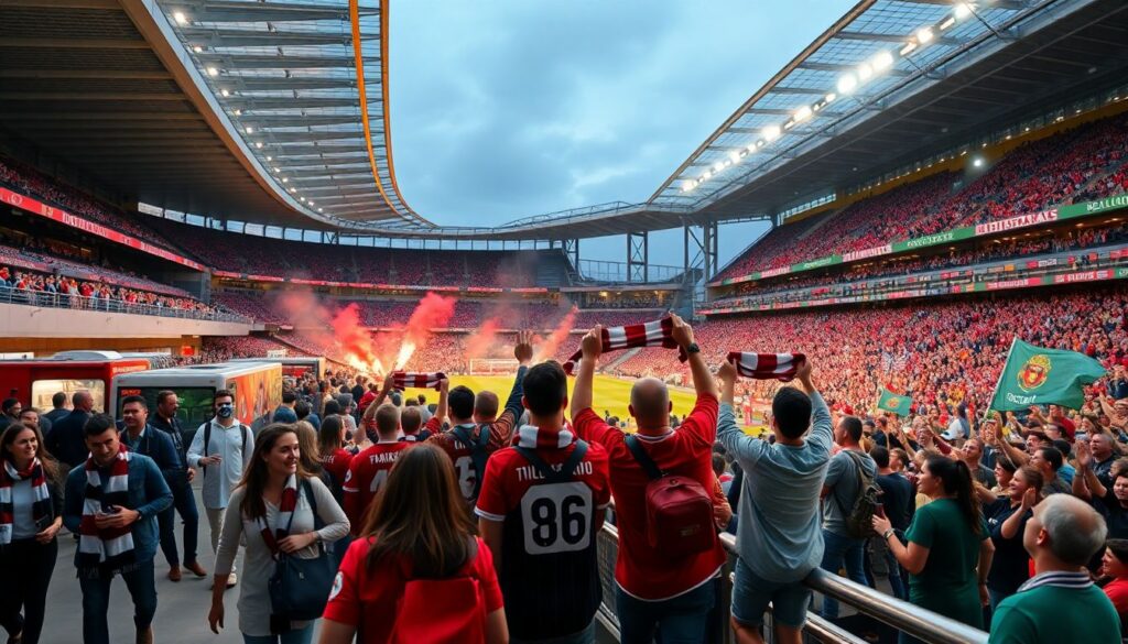 Футбол: фан-сообщества, фанатская культура и маршруты на арену - иллюстрация