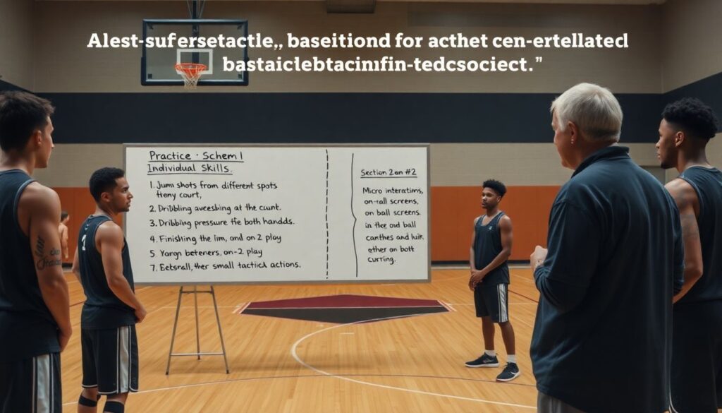 Баскетбол: тактические схемы и распорядок атак - иллюстрация