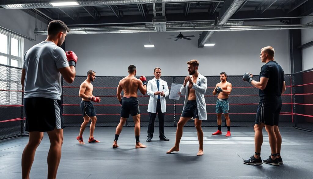 Единоборства: аналитика по травмам и реабилитации - иллюстрация