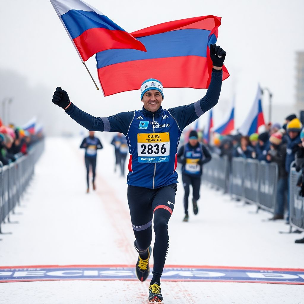 Большунов завершил сезон победой в марафоне 70 км со спорным эпизодом