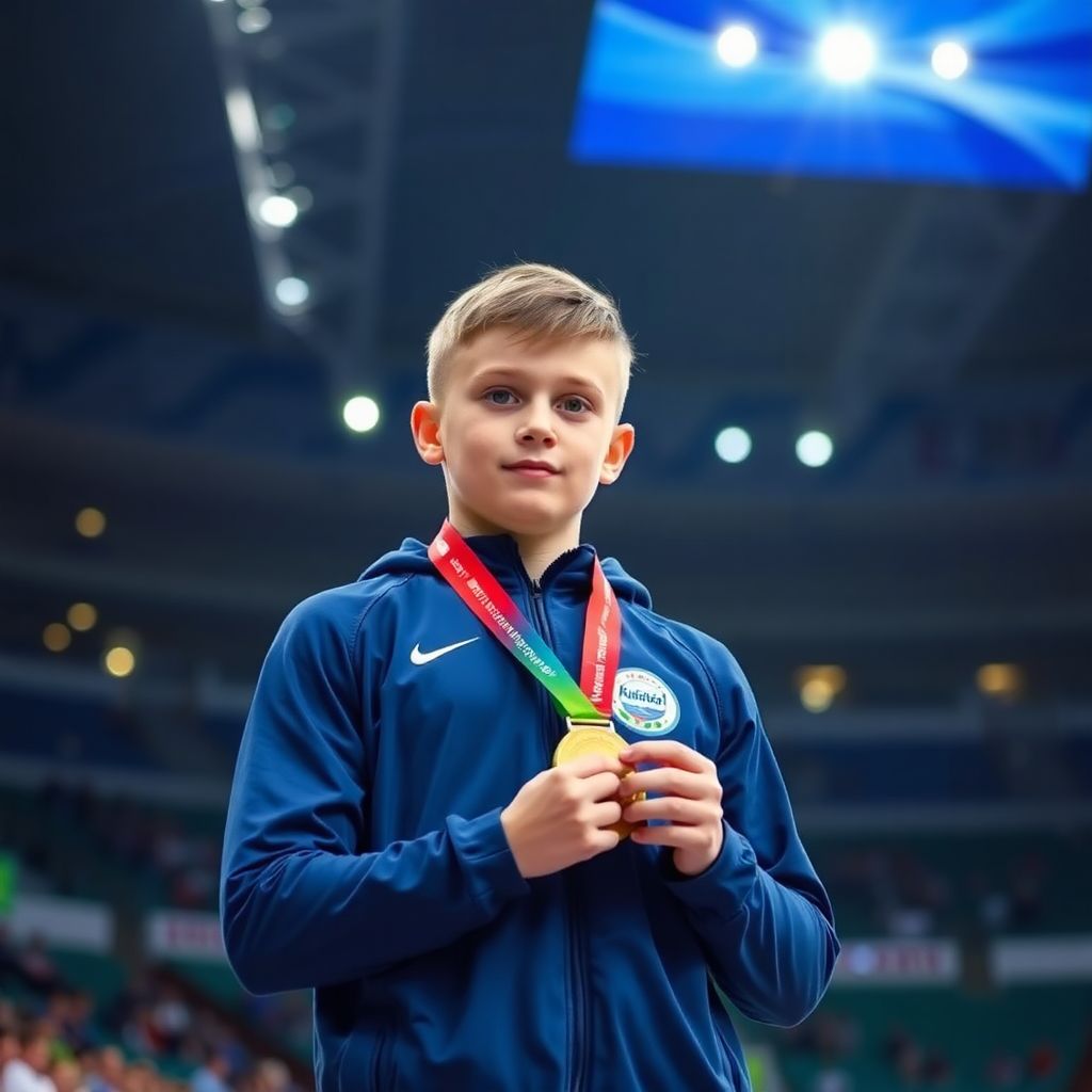 Фото: юный гимнаст Арсений Духно берет золото чемпионата России‑2026